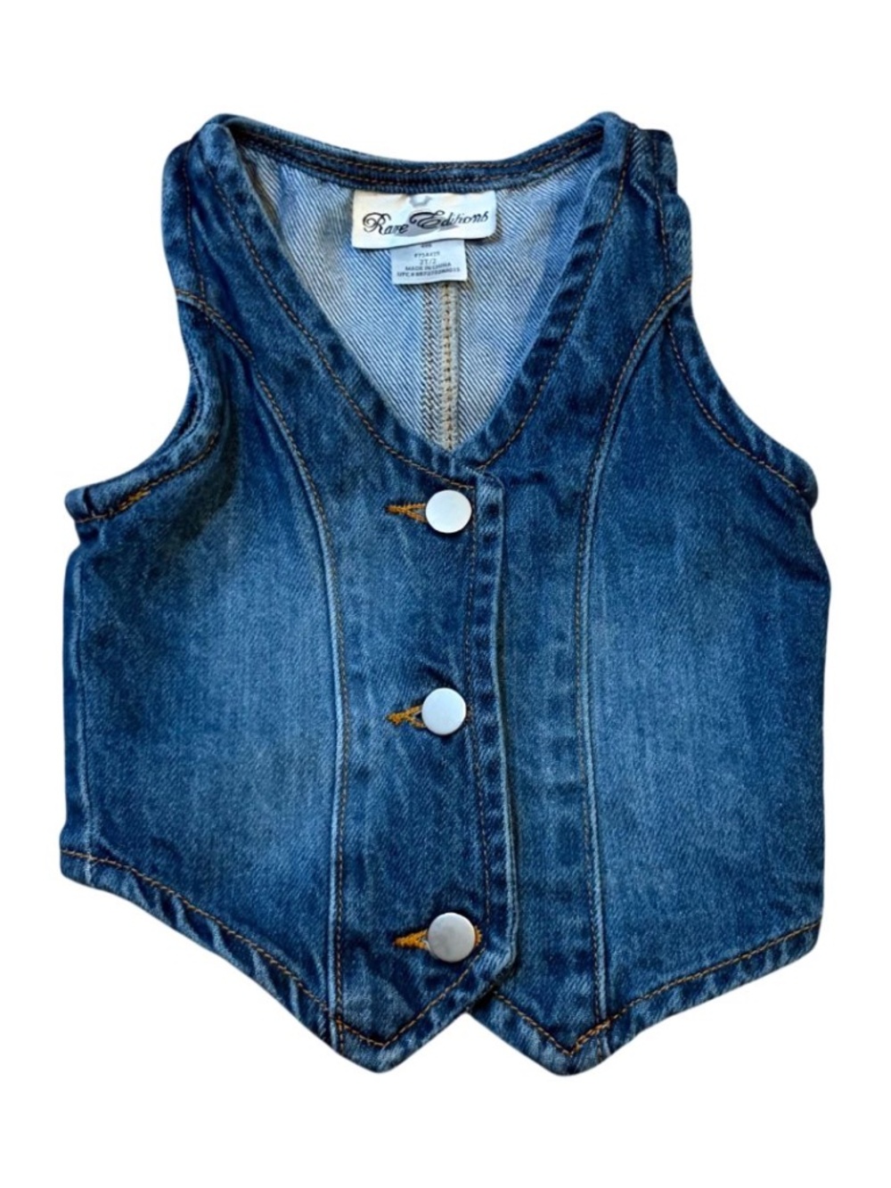 Girl's Rare Editions Denim Vest